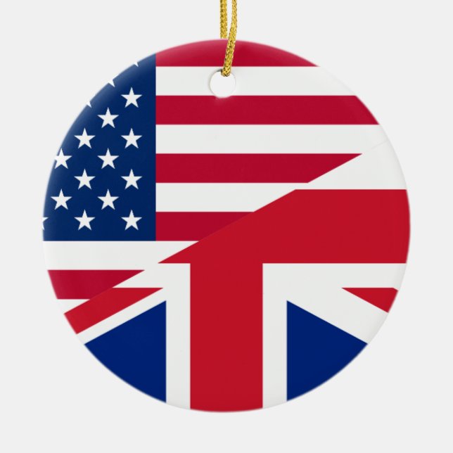 usa uk ceramic ornament (Front)