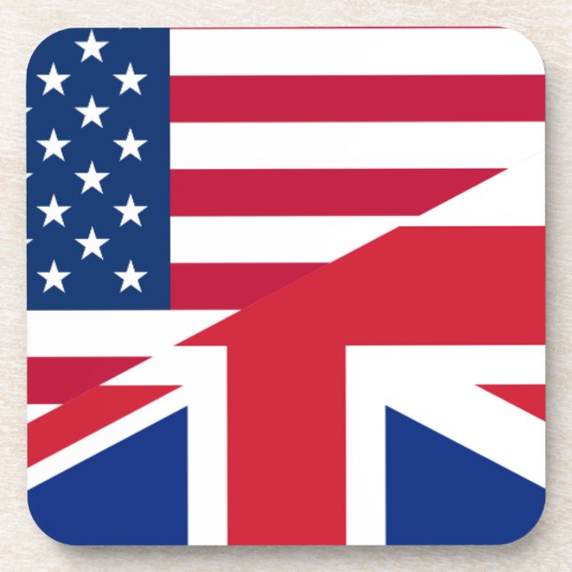 usa uk drink coaster (Front)