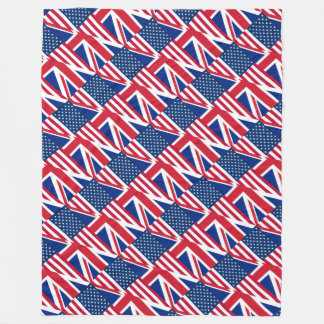 usa uk fleece blanket