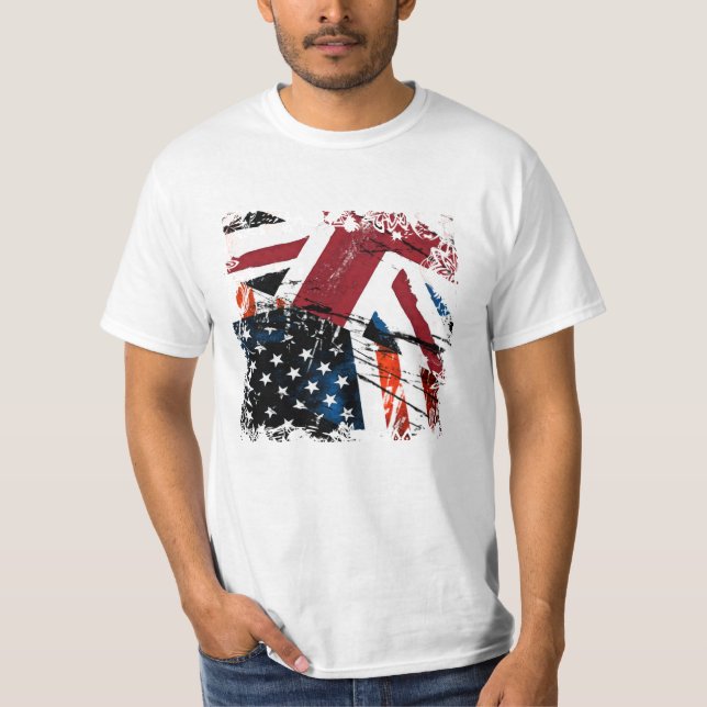 USA-UK Grungy T-Shirt (Front)