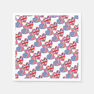 USA---UK-Love Napkins