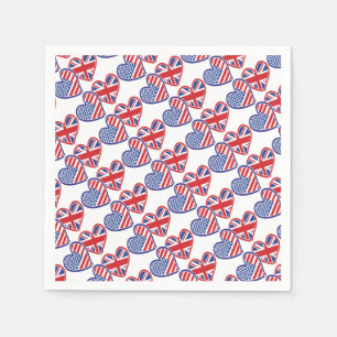 USA---UK-Love Napkins