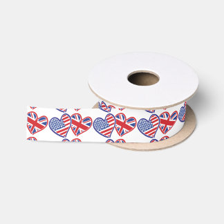 USA---UK-Love Satin Ribbon
