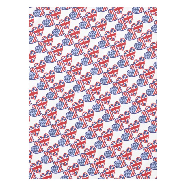 USA---UK-Love Tablecloth (Front)