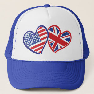 USA---UK-Love Trucker Hat