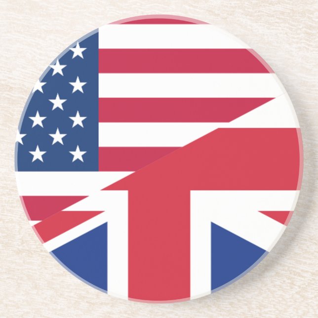usa uk sandstone coaster (Front)