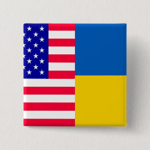 USA Ukraine Button