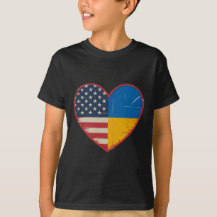 Usa Ukraine Heart - Dual Citizenship 2 T-Shirt