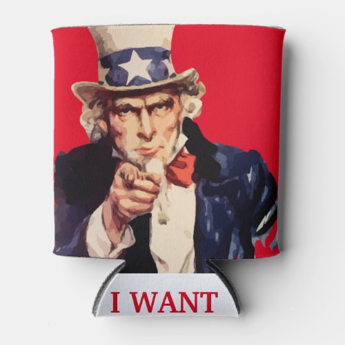 USA Uncle Sam Patriotic Can Cooler