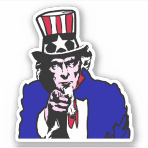 USA Uncle Sam Sticker
