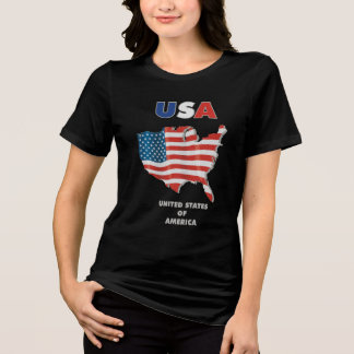 USA - United State Of America Tri-Blend Shirt