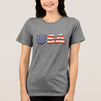 USA - United State Of America Tri-Blend Shirt