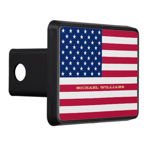 USA United States America Flag Patriotic SUV Truck Trailer Hitch Cover