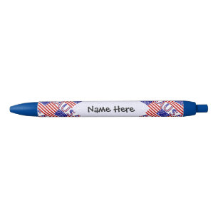 USA United States America Flag Tiled Personalized Pen