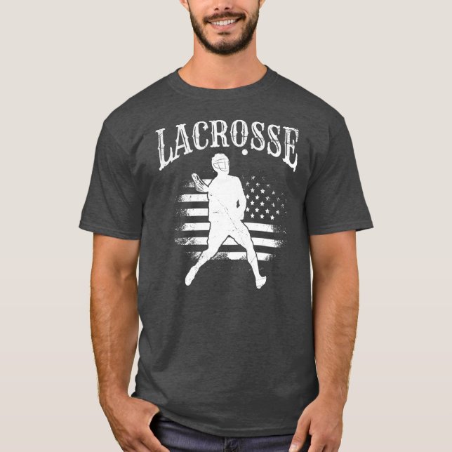 USA United States Lacrosse  T-Shirt (Front)