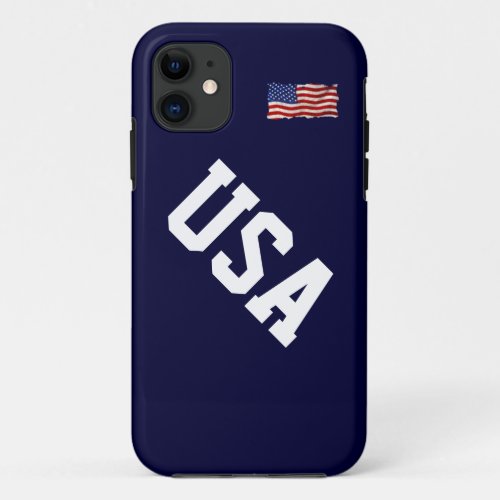 USA United States of America Country Patriotic iPhone 11 Case