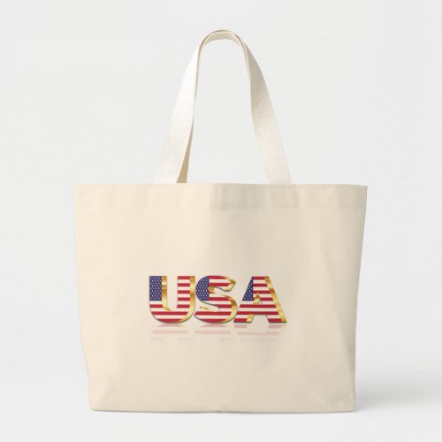 USA _ United States of America _ Flag _ Patriotic  Large Tote Bag