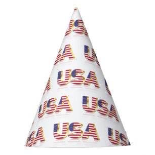 USA - United States of America - Flag - Patriotic  Party Hat