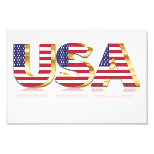 USA _ United States of America _ Flag _ Patriotic  Photo Print