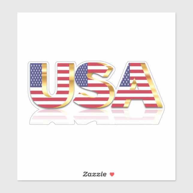USA - United States of America - Flag - Patriotic  Sticker (Sheet)
