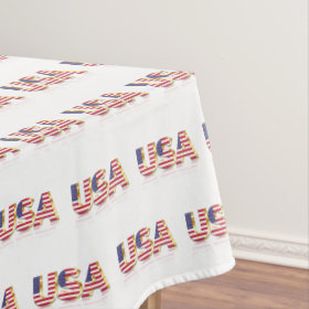 USA - United States of America - Flag - Patriotic  Tablecloth