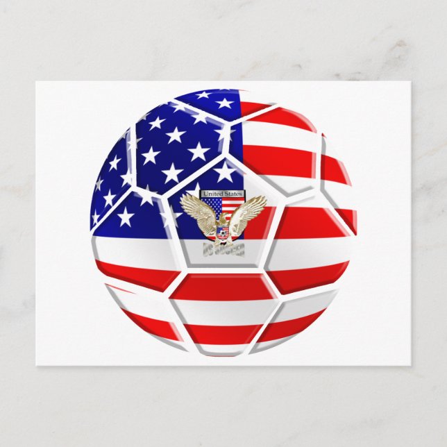 USA United States Soccer Ball gifts for fans Postcard (Front)