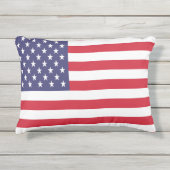 USA United States Stars And Bars Flag Outdoor Pillow (Front)