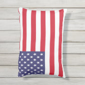 USA United States Stars And Bars Flag Outdoor Pillow (Back(Vertical))