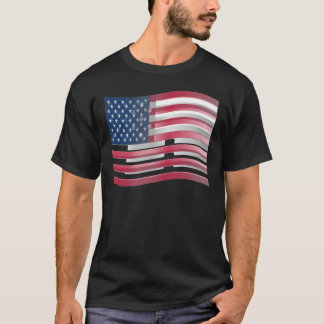 USA Unites: Stripes & Stars in Bold Design T-Shirt