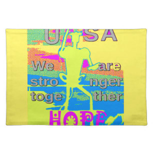 USA Unity Design: Hope and Strength Placemat