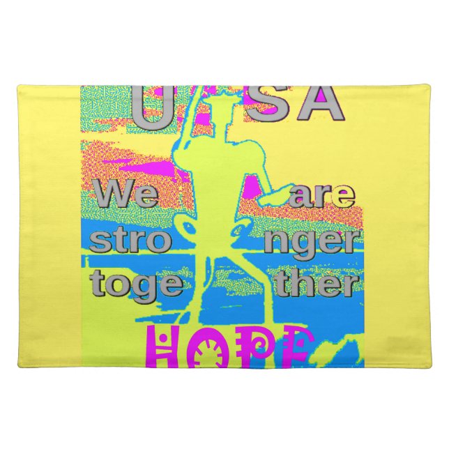 USA Unity Design: Hope and Strength Placemat (Front)
