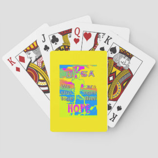 USA Unity Design: Hope and Strength Poker Cards