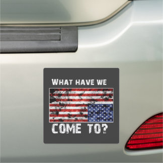 USA Upside Down Car Magnet