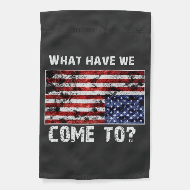 USA Upside Down  Garden Flag (Front)