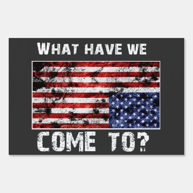 USA Upside Down Sign (Front)