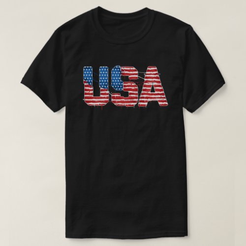 USA US Flag Patriodic 4th Of July America T_Shirt