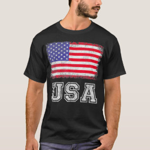 USA US Flag Patriotic 4th Of July America T-Shirt