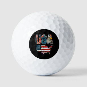 USA US Patriotic 4th of July America Flag Freedom  Golf Balls