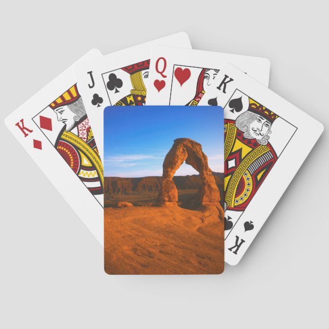 USA, Utah, Arches National Park, Delicate Arch Poker Cards (Back)