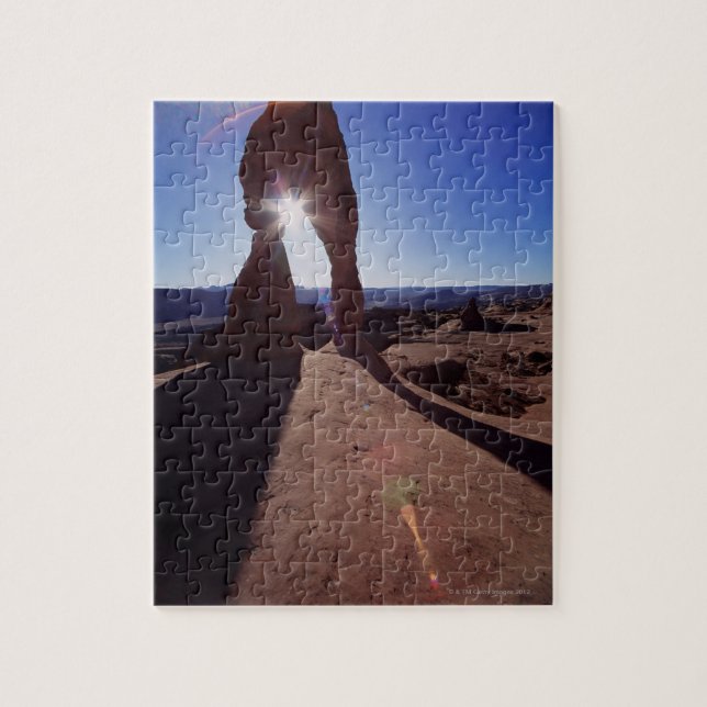 USA, Utah, Arches National Park, sun shining Jigsaw Puzzle (Vertical)