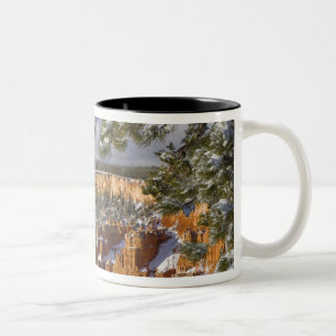 USA, Utah, Bryce Canyon National Park. Sunrise Two-Tone Coffee Mug