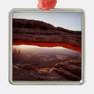 USA, Utah, Canyonlands National Park, sunrise Metal Ornament