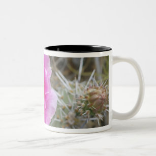 USA, Utah, Canyonlands NP, Desert Prickly Pear Two-Tone Coffee Mug