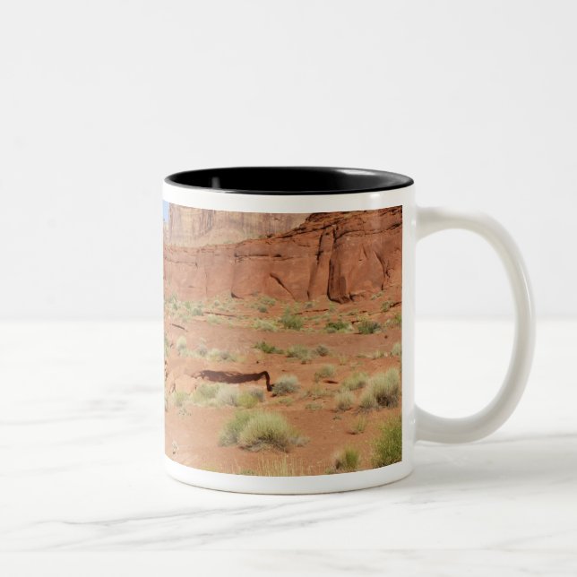 USA, Utah, Canyonlands NP, Shafer Canyon Two-Tone Coffee Mug (Right)