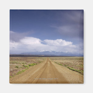 USA, Utah, Dirt road crossing landscape Magnet