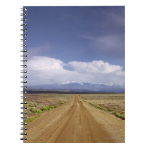 USA, Utah, Dirt road crossing landscape Notebook