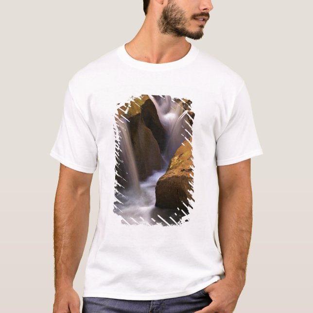 USA, Utah, Escalante Wilderness. Waterfall in 2 T-Shirt (Front)