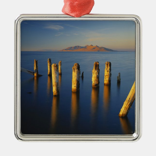 USA, Utah, Great Basin, Saltair, Great Salt Metal Ornament (Front)