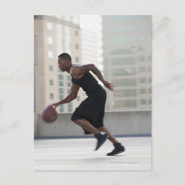 USA, Utah, Salt Lake City, Young man playing Postcard (Front)