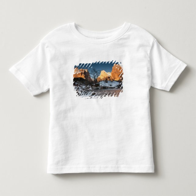 USA, Utah, Zion National Park. Mountain sunrise Toddler T-shirt (Front)